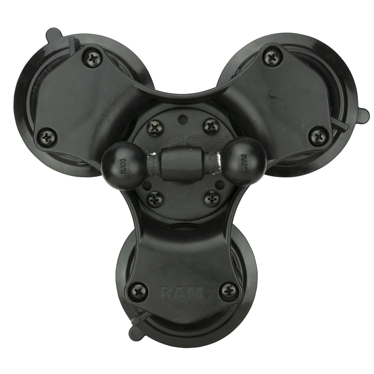 RAM Triple Suction Cup Double Ball Base (RAP-B-217-365-224-1U)