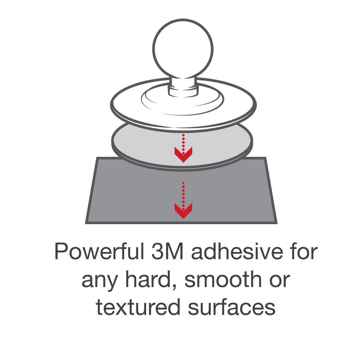 RAM Flex Adhesive Base w 1" Ball (RAP-B-378U)
