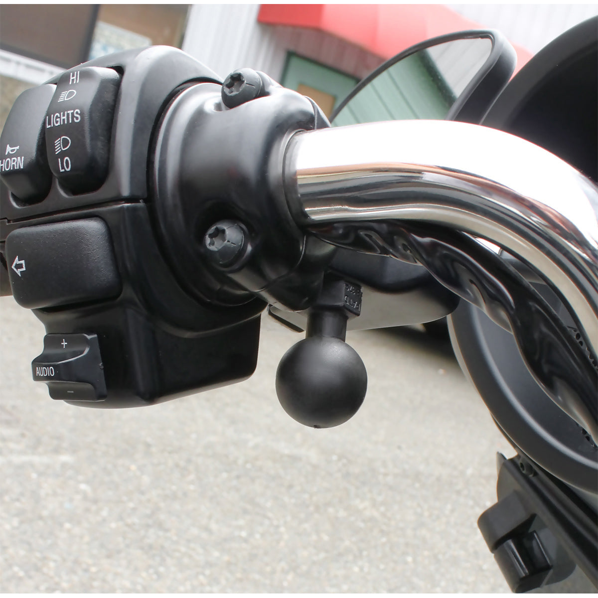 RAM Harley Davidson Mirror Post (RAP-B-379-HA1U)