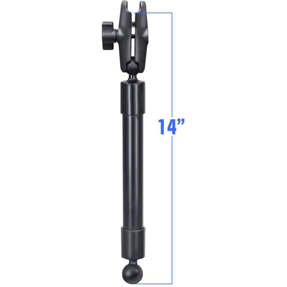 RAM 14" Pole Double Socket Arm (RAP-BB-230-14-201U)