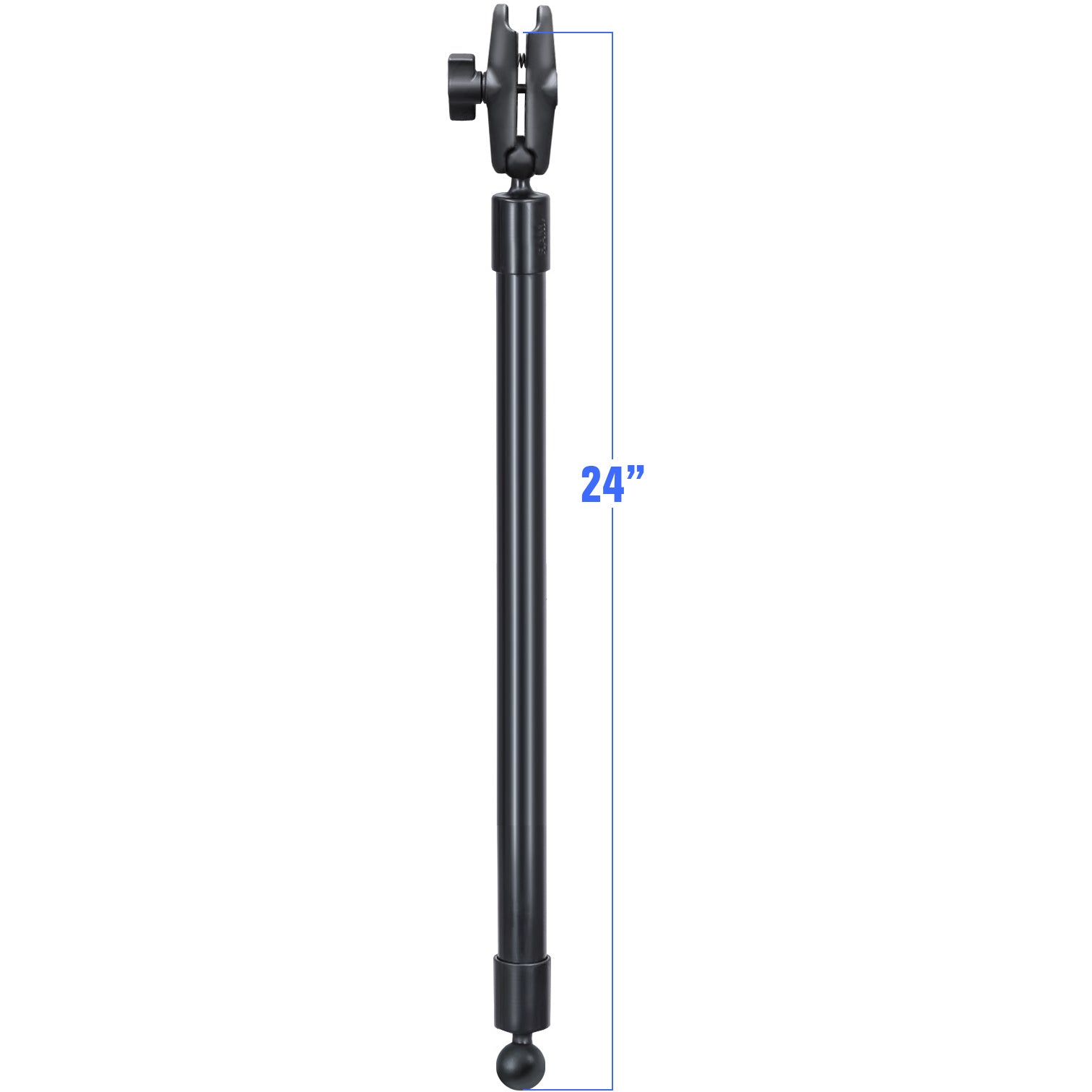RAM 24" Pole Double Socket Arm (RAP-BB-230-24-201U)