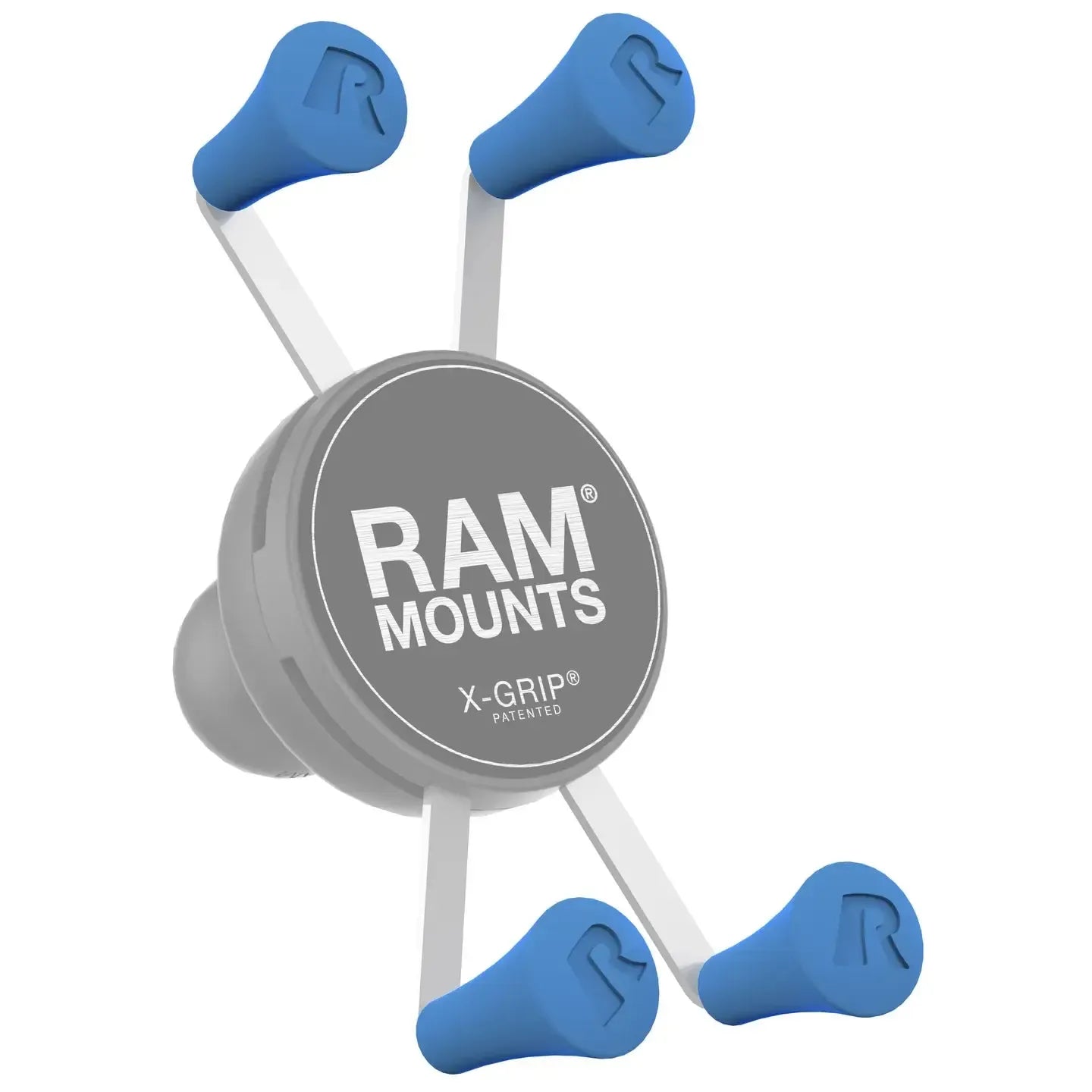 RAM X-Grip Blue Rubber Cap 4-Pack (RAP-UN-CAP-4-BLUEU)