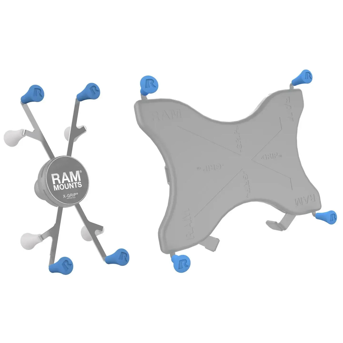 RAM X-Grip Blue Rubber Cap 4-Pack (RAP-UN-CAP-4-BLUEU)