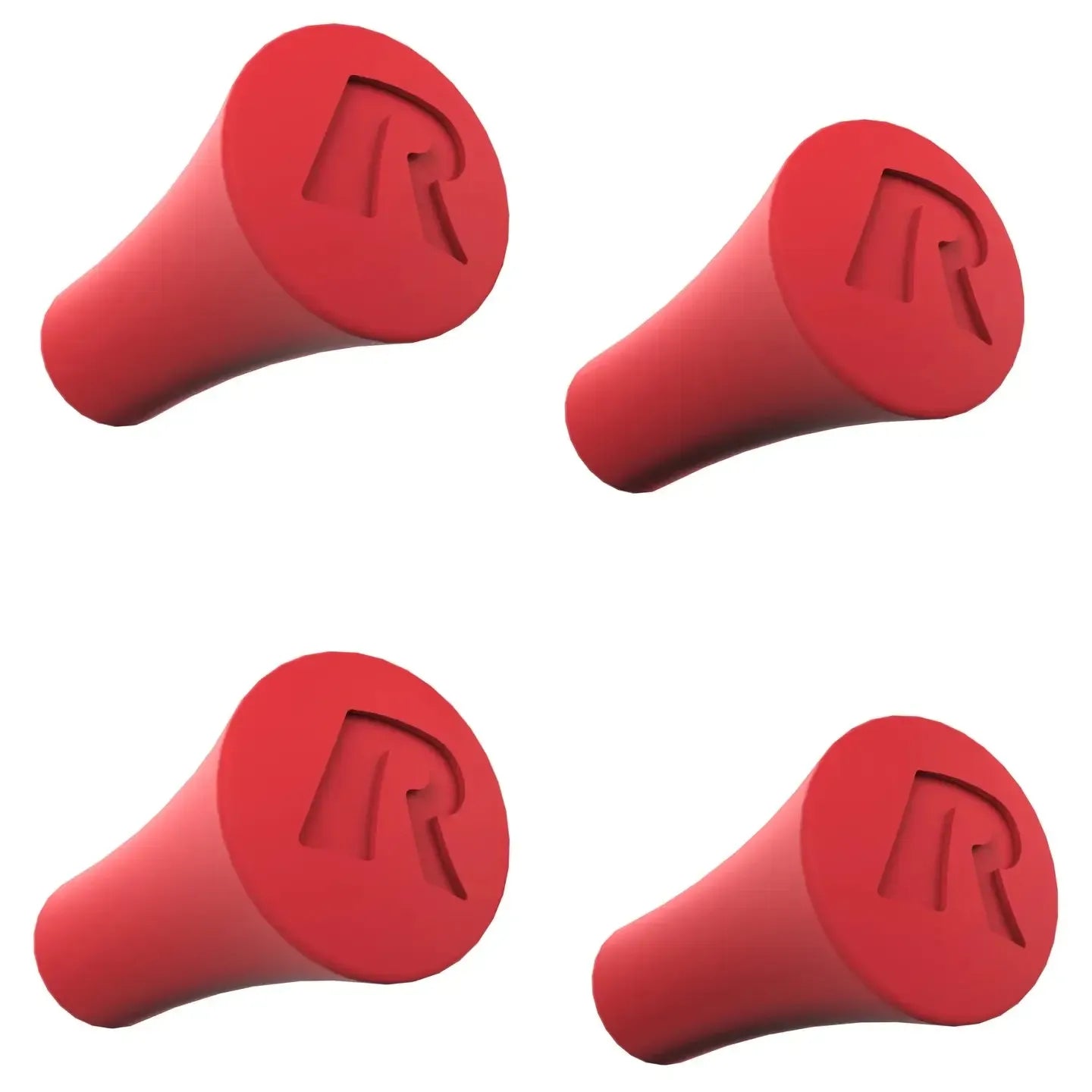 RAM® X-Grip Red Rubber Cap 4-Pack (RAP-UN-CAP-4-REDU) - Modest Mounts