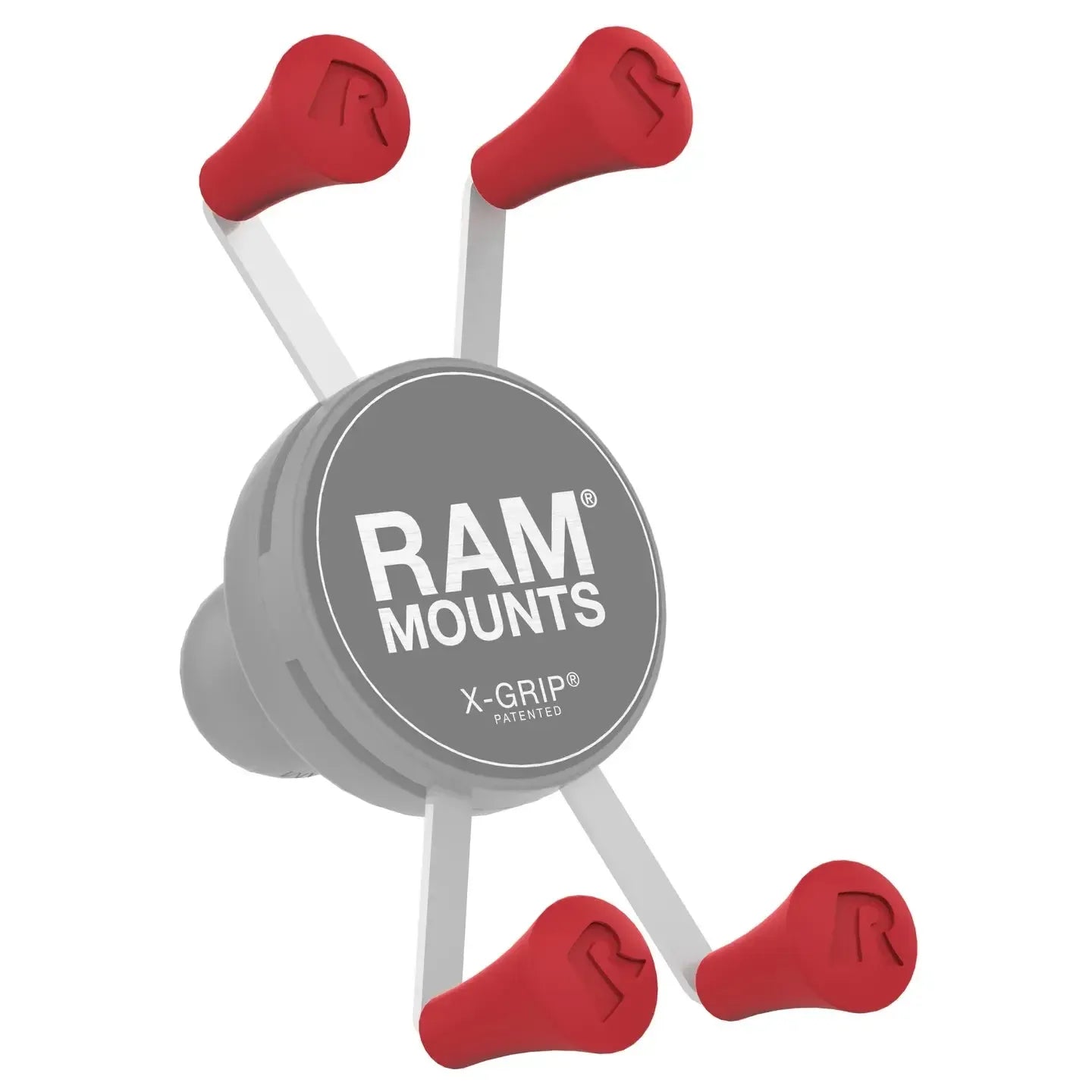 RAM X-Grip Red Rubber Cap 4-Pack (RAP-UN-CAP-4-REDU)