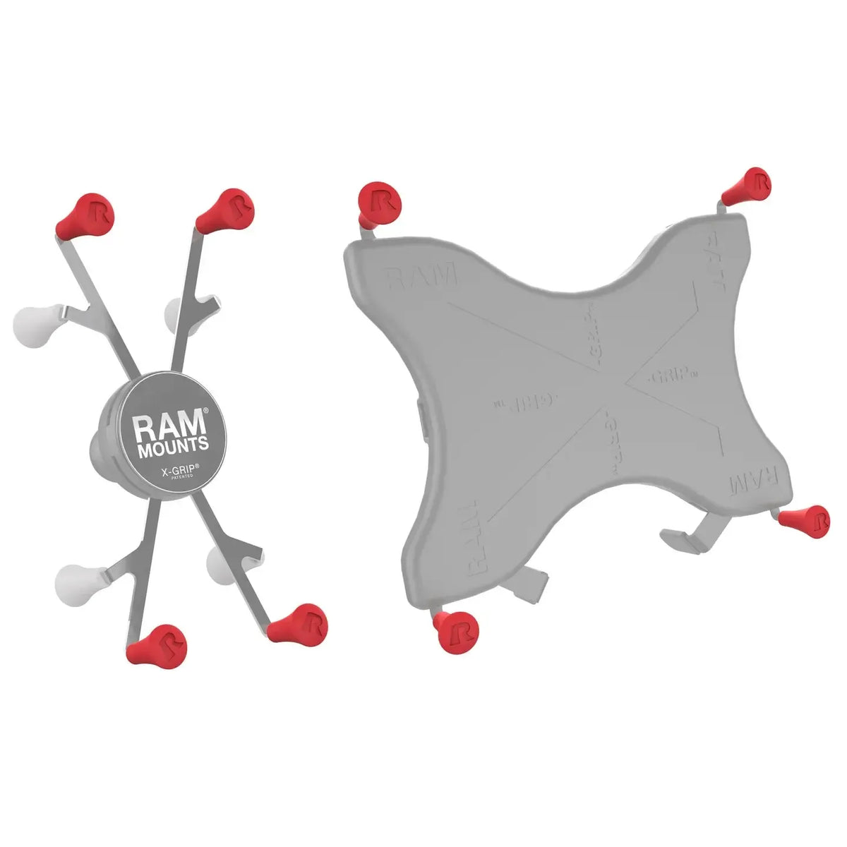 RAM X-Grip Red Rubber Cap 4-Pack (RAP-UN-CAP-4-REDU)