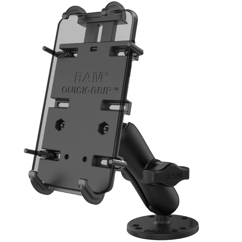 RAM Quick-Grip XL Phone Drill-Down Mount Bundle (RAM-B-138-PD4U) assembled mount; phone and case are not included