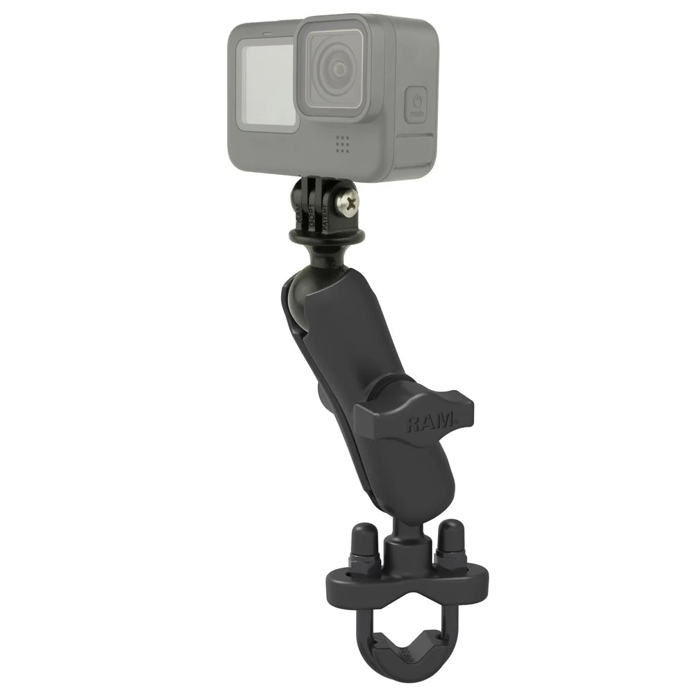 RAM U-Bolt Mount w GoPro Adapter (RAM-B-149Z-GOP1U), assembled mount; camera shown is not included