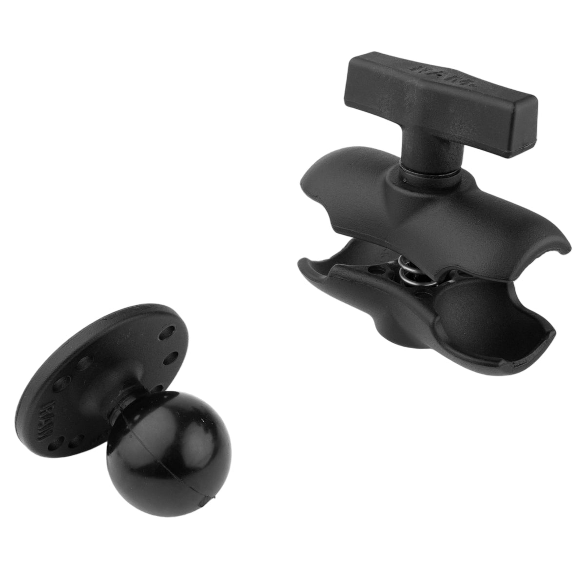 Official RAM RAM-103U-B arm and plate configuration, view 3; mounting base and holder sold separately.