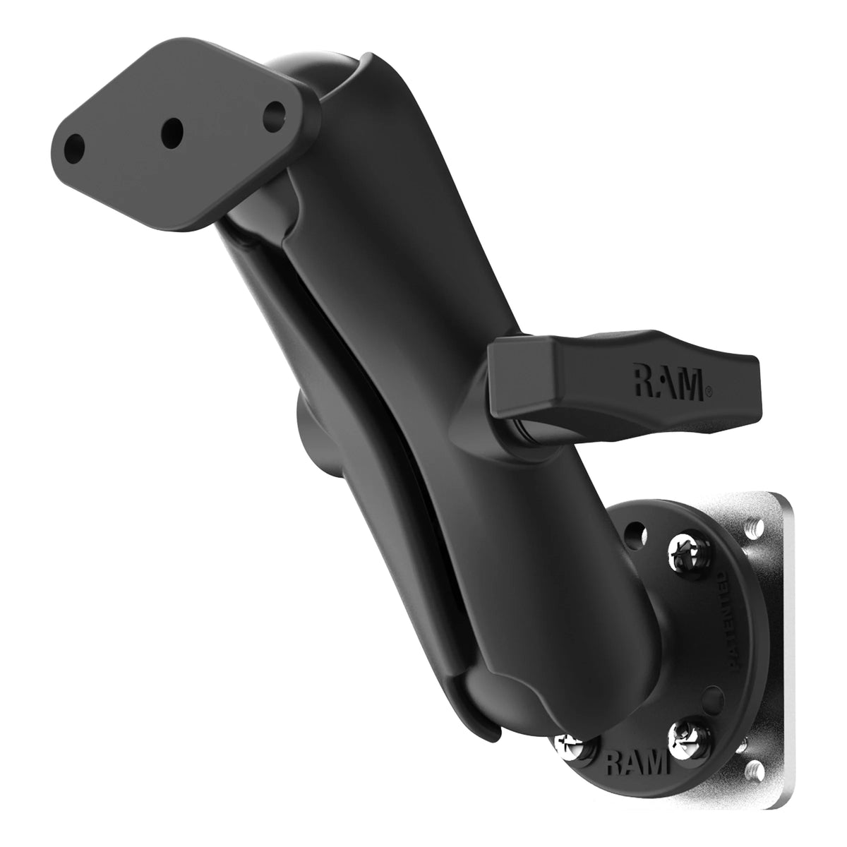 RAM Dashboard Diamond Plate Mount C Size Medium component configuration - view 1