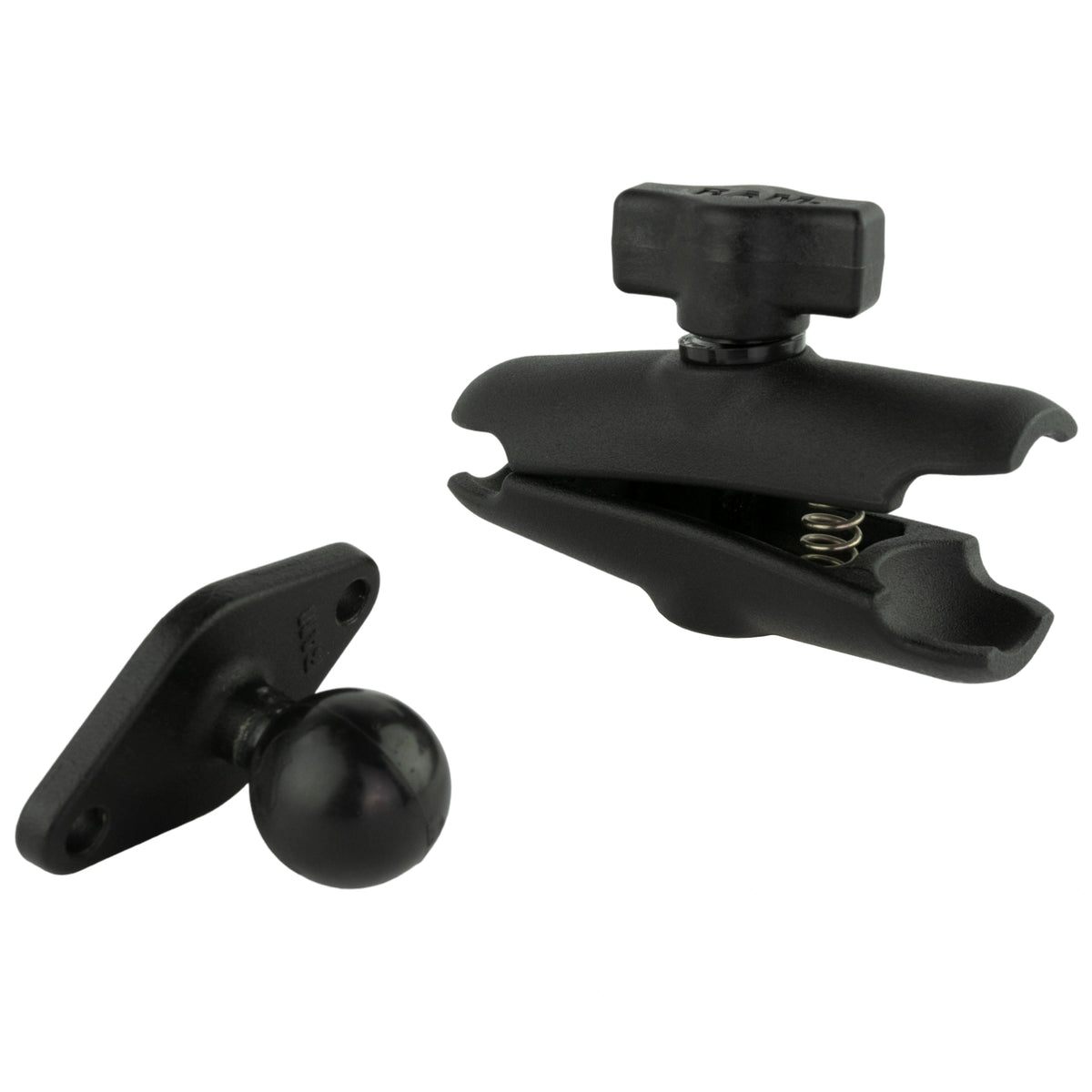 Official RAM RAM-B-103-238U arm and plate configuration, view 3; mounting base and holder sold separately.