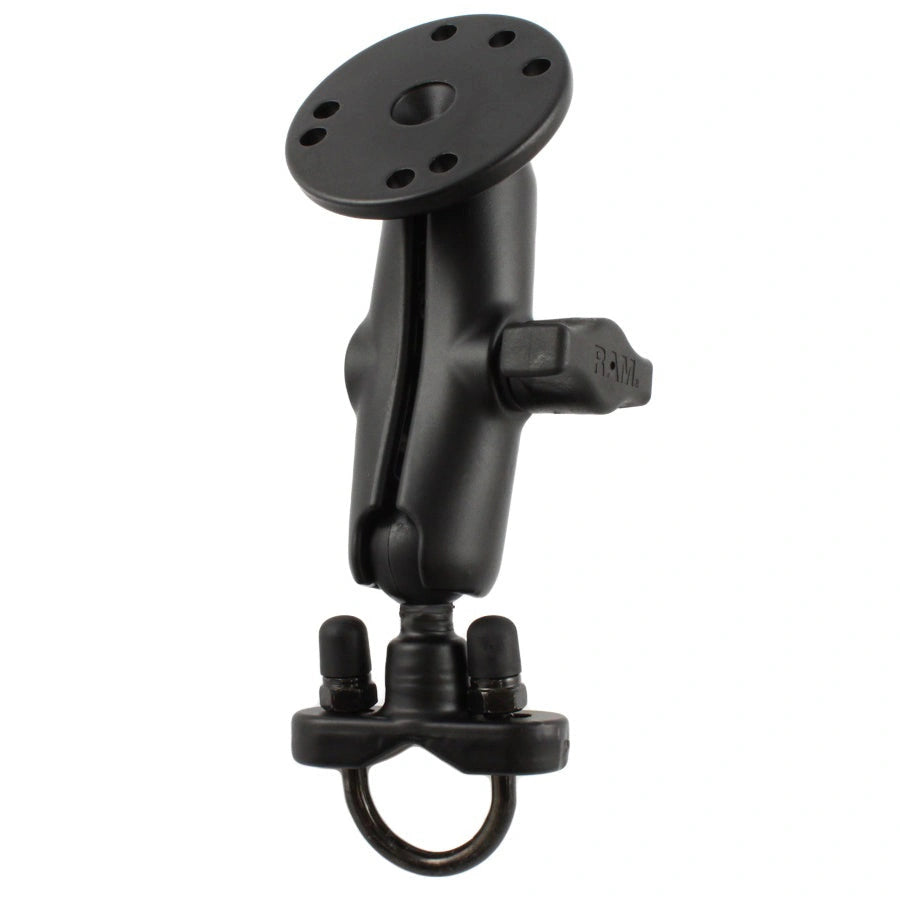 RAM-B-149Z-202U handlebar U-bolt mount with medium arm and round plate