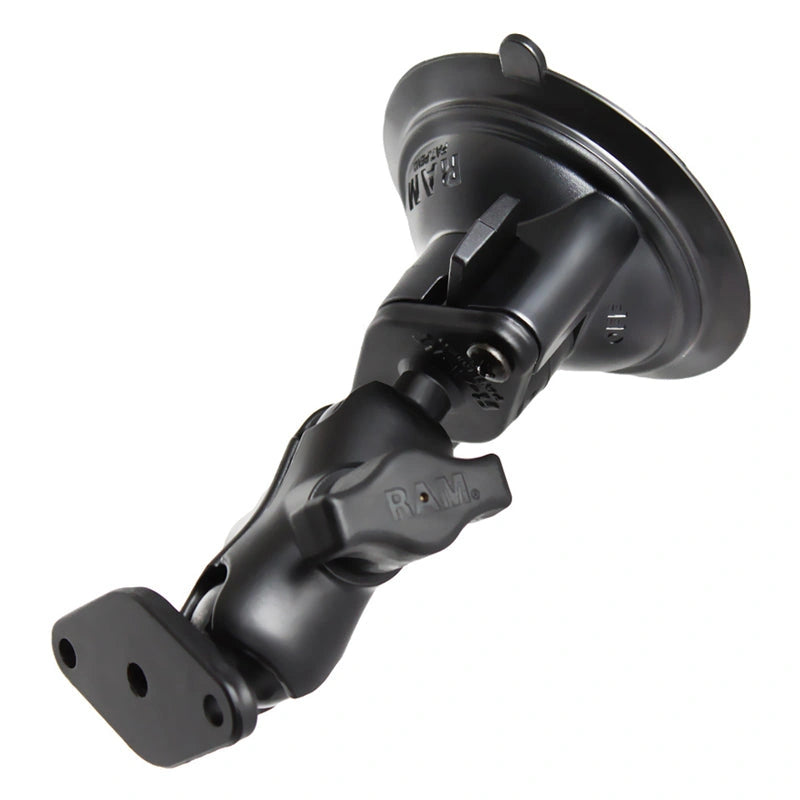 RAM-B-166U-A short suction cup mount with diamond plate