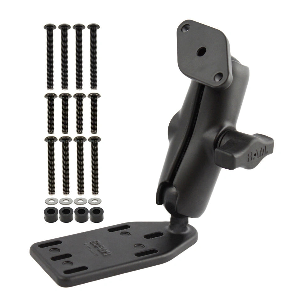 RAM-B-183U RAM Offset Reservoir Cover Double Ball Mount