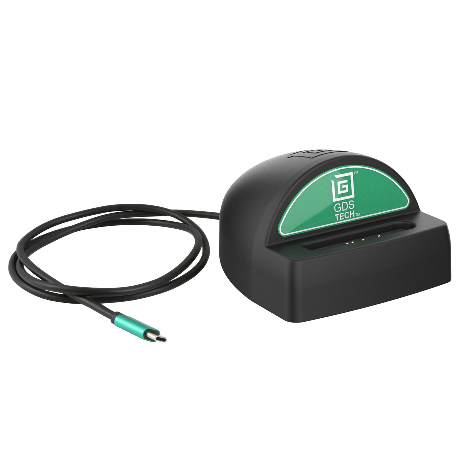 RAM-GDS-DOCK-D9U black desktop dock and integrated USB-C cable
