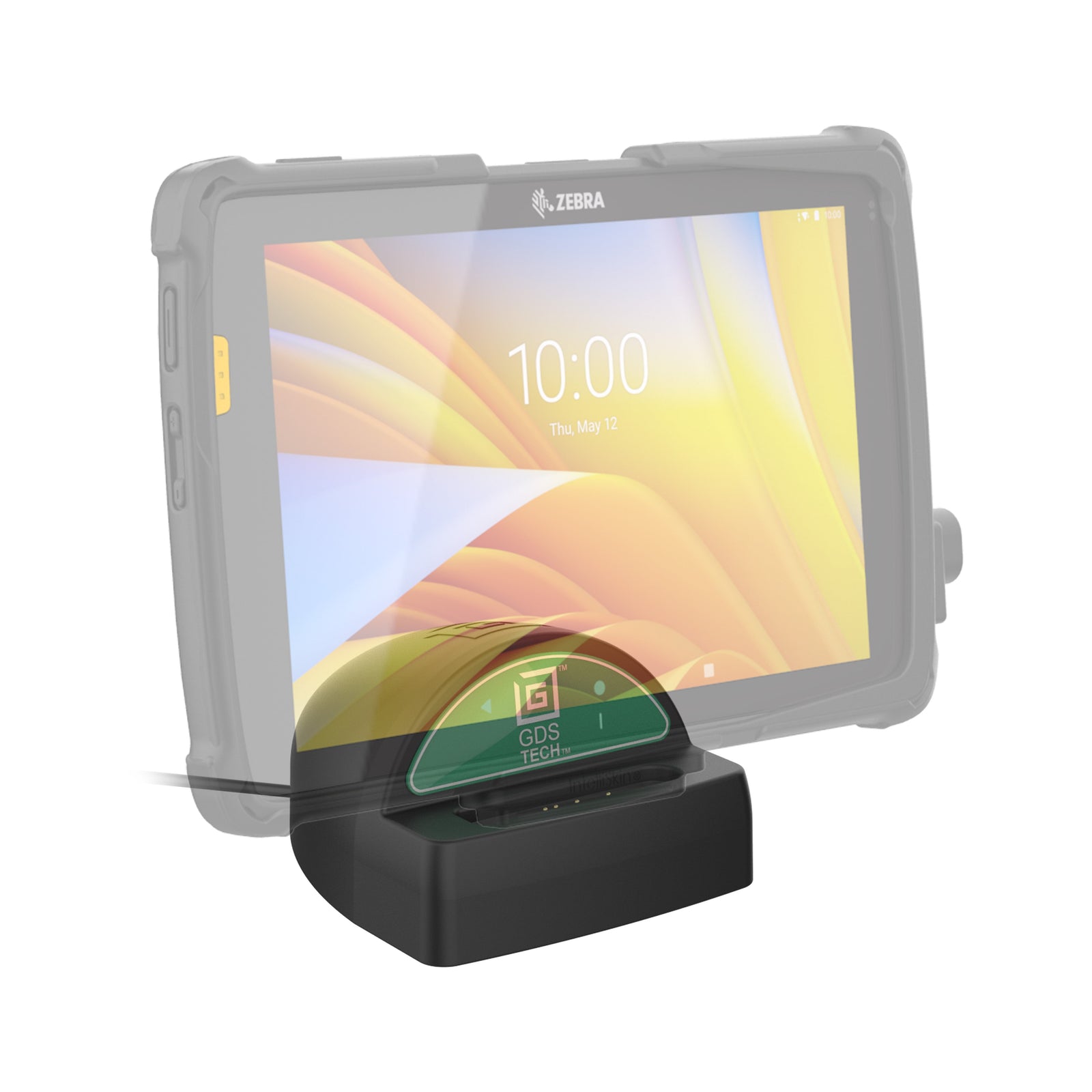 RAM-GDS-DOCK-D9U large tablet docking illustration; tablet and IntelliSkin sold separately
