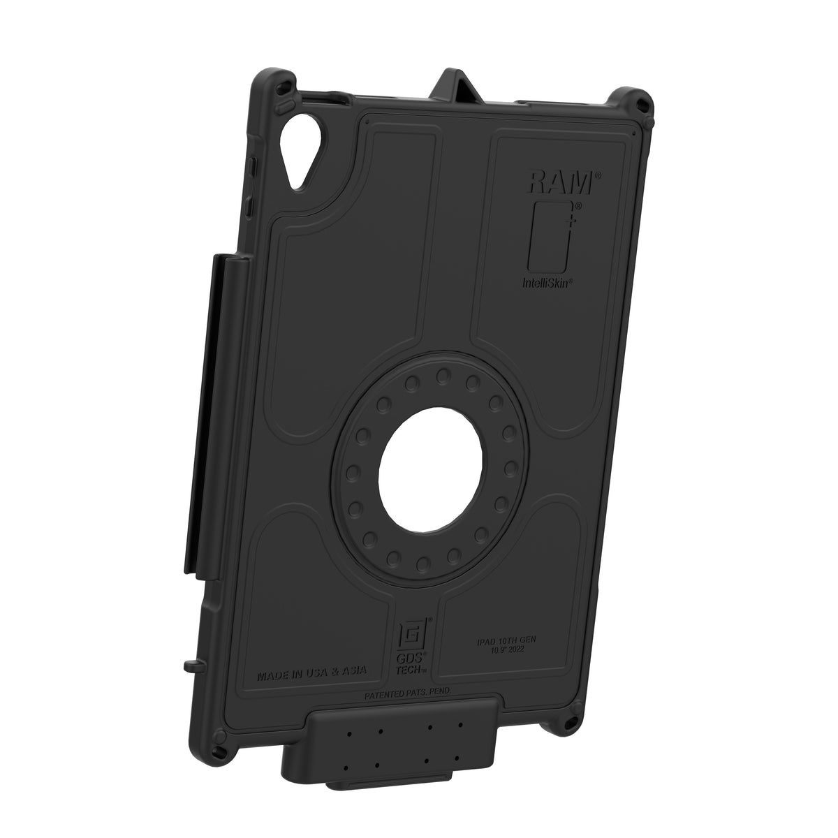 Rear view of RAM-GDS-SKIN-AP40-NG with opening for a separately supplied Uni-Conn adapter
