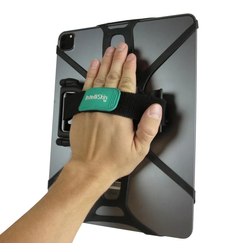RAM-HS2U hand strap holding a tablet with the rubber tether around its corners
