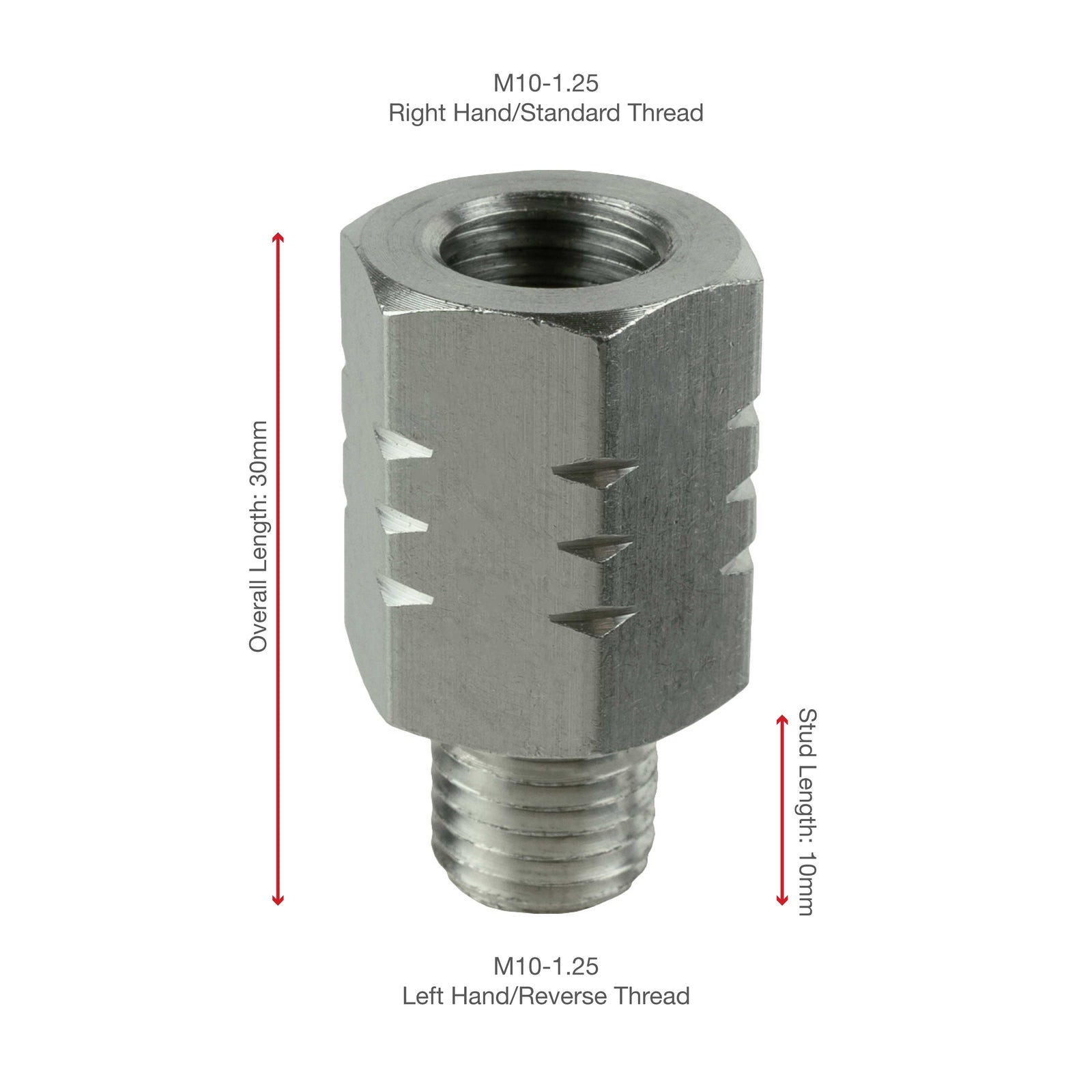 RAM-M10125-RTA M10-1.25 reverse thread adapter