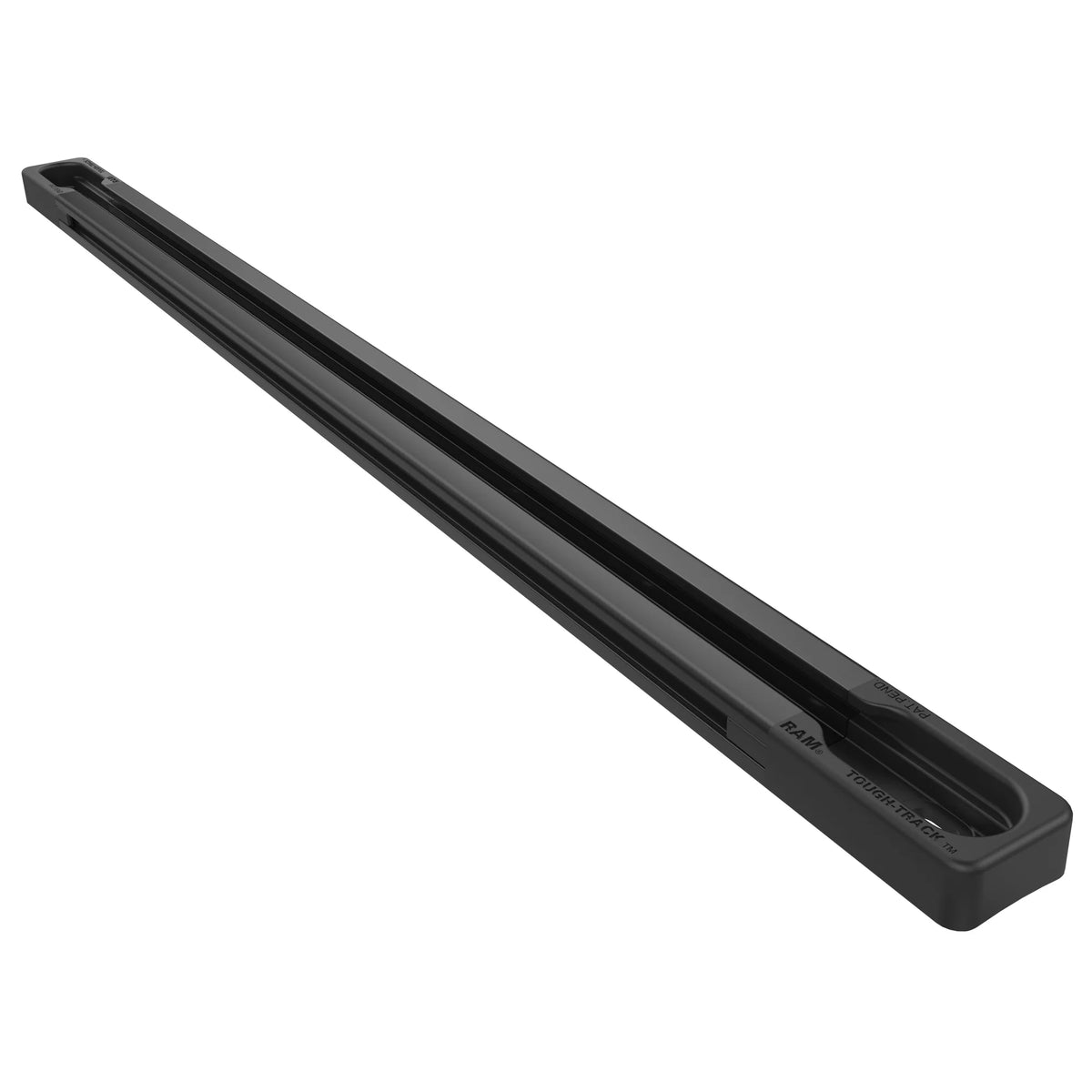 RAM-TRACK-EXA-13BU - Black modular aluminium RAM Tough-Track - angled view