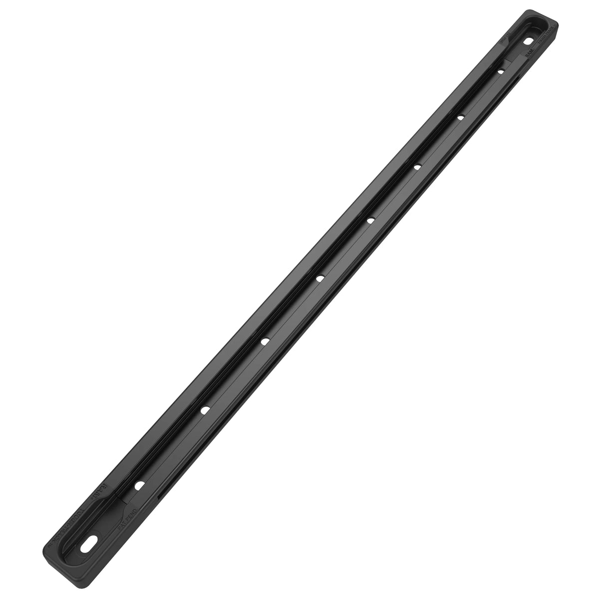 RAM-TRACK-EXA-13BU - Black modular aluminium RAM Tough-Track - full length with end caps