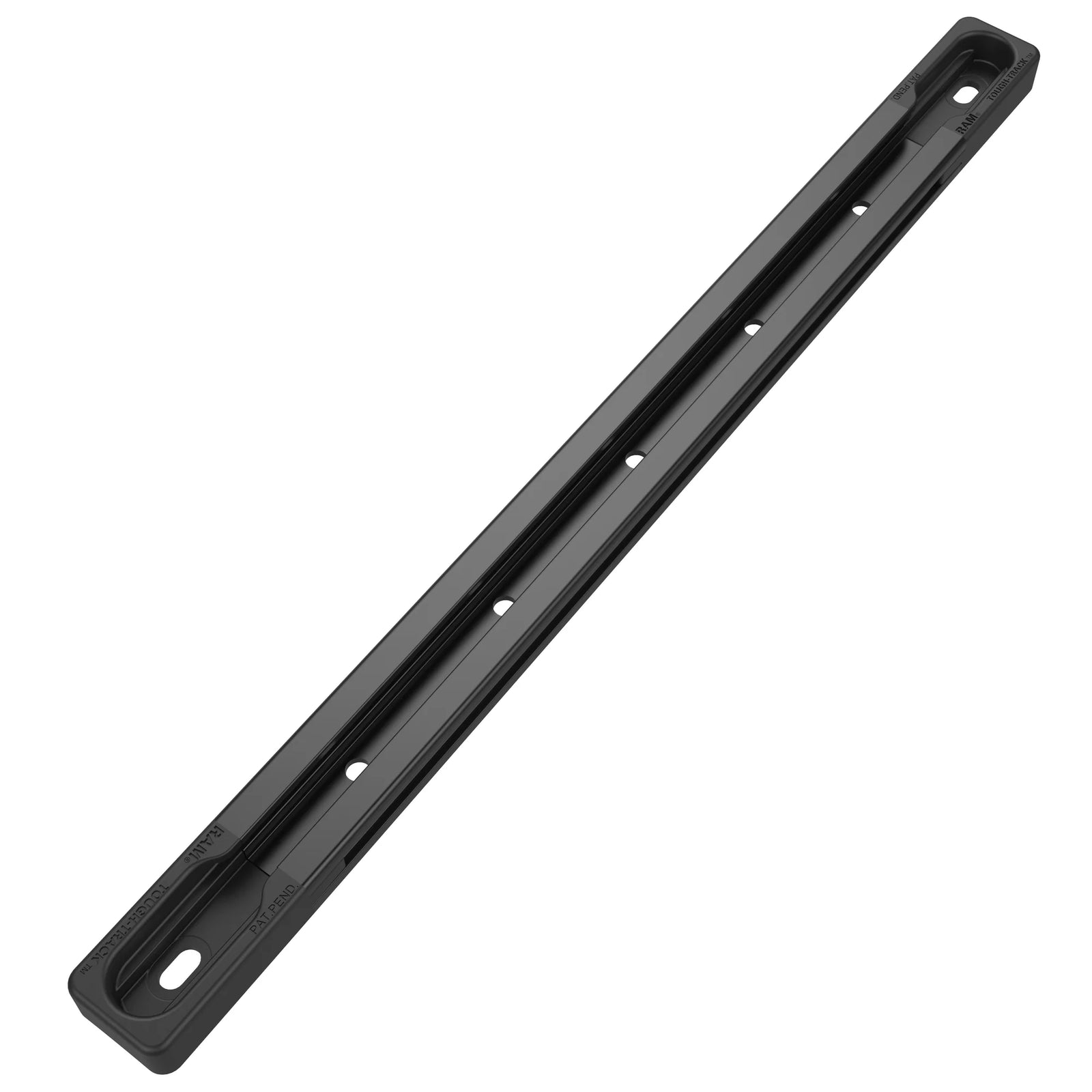 RAM-TRACK-EXA-9BU - Black modular aluminium RAM Tough-Track - angled view