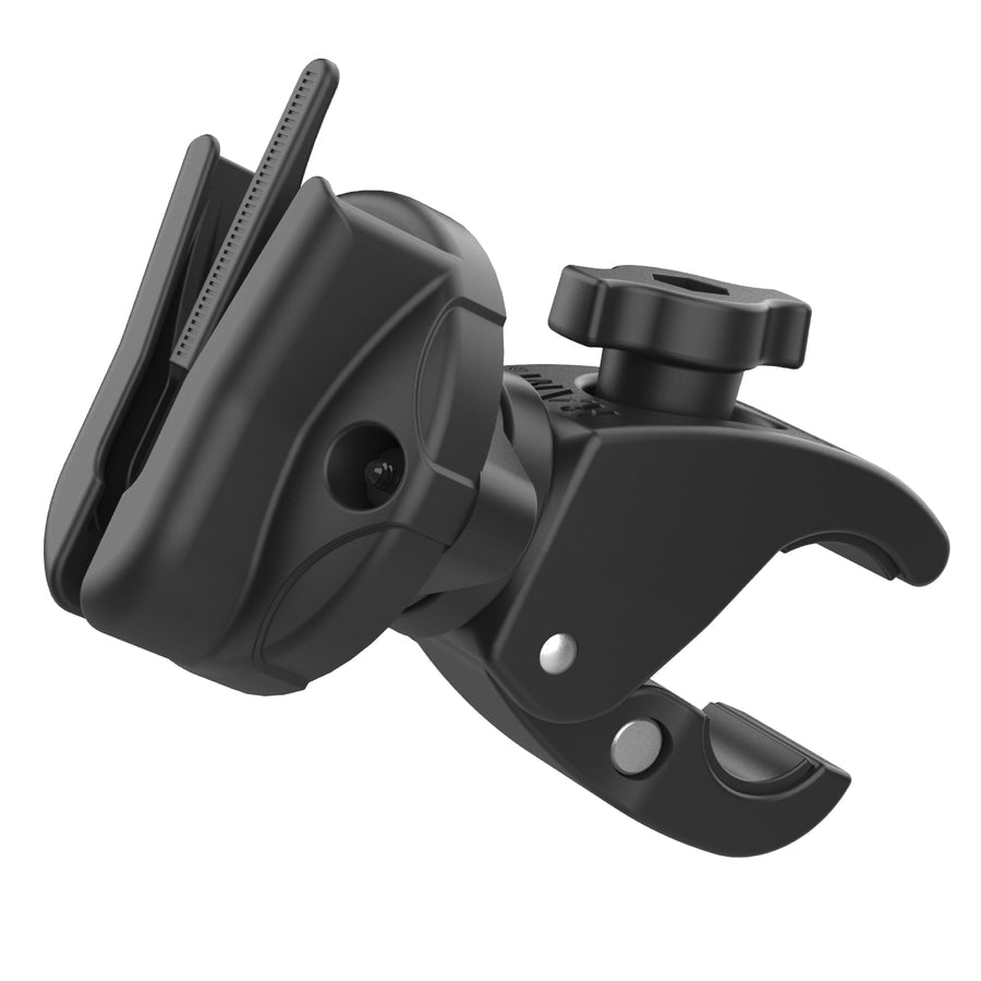 RAM RAP-400-1-MCU microphone clip attached to the low-profile small Tough-Claw; microphone not included