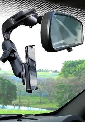 RAM Mirror Mount with Double Arm &amp; Diamond Base (RAP-B-191AU)