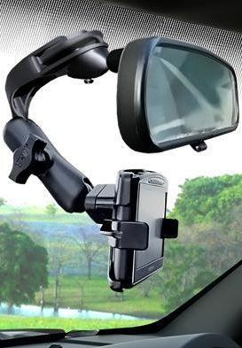 RAM Mirror Mount with Double Arm &amp; Diamond Base (RAP-B-191AU)