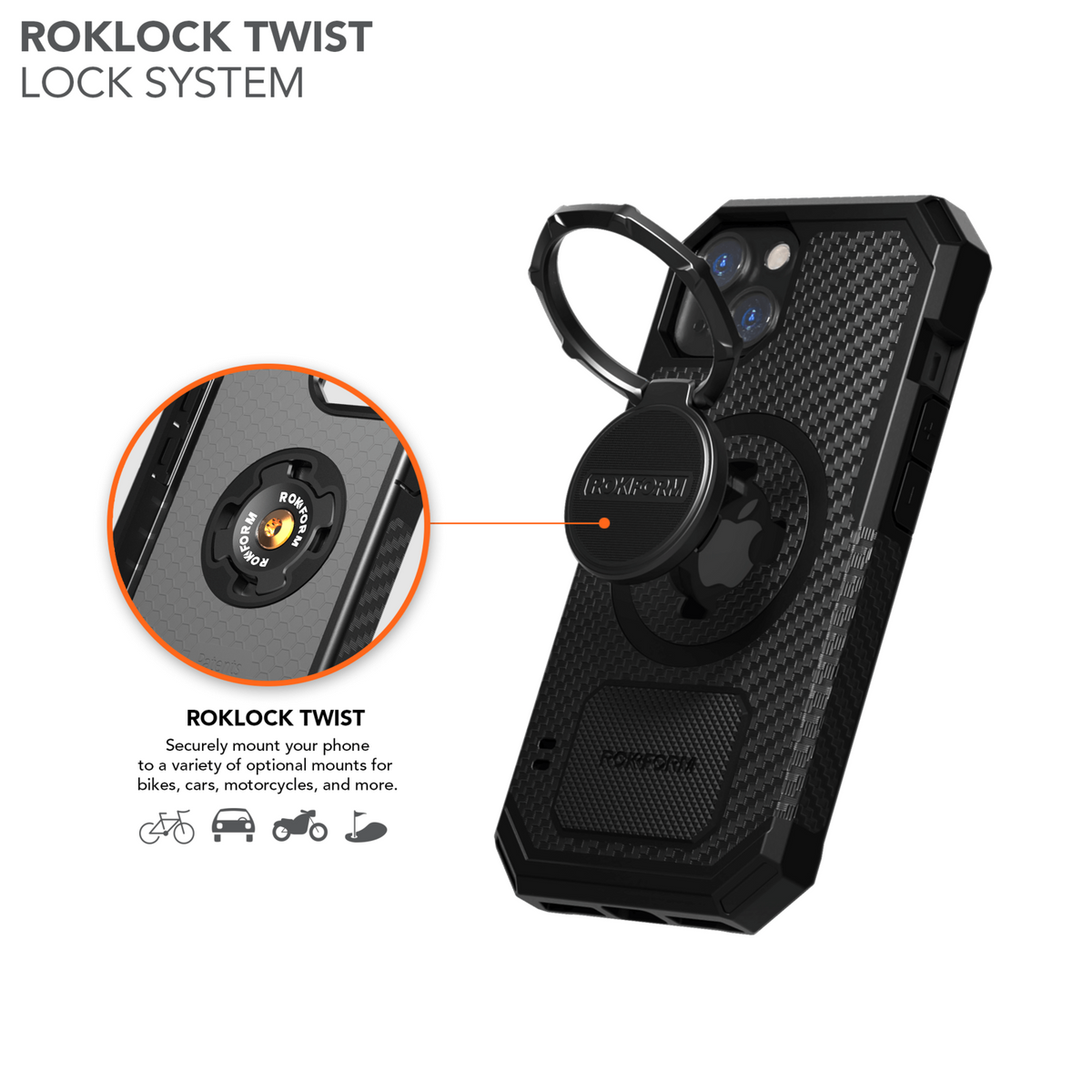 ROKFORM Rugged Case - iPhone 13 Pro (308501P-PRO) - Modest Mounts