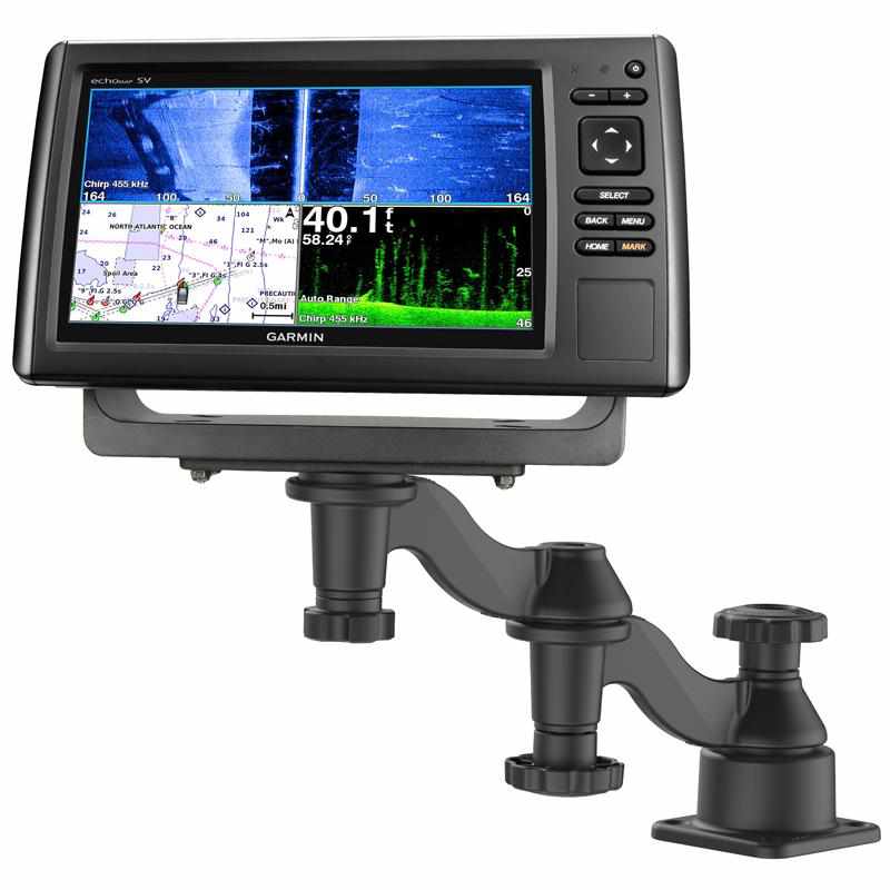 RAM 12" Horizontal Swing Mount for Fishfinders (RAM-109H-1U) - Modest Mounts