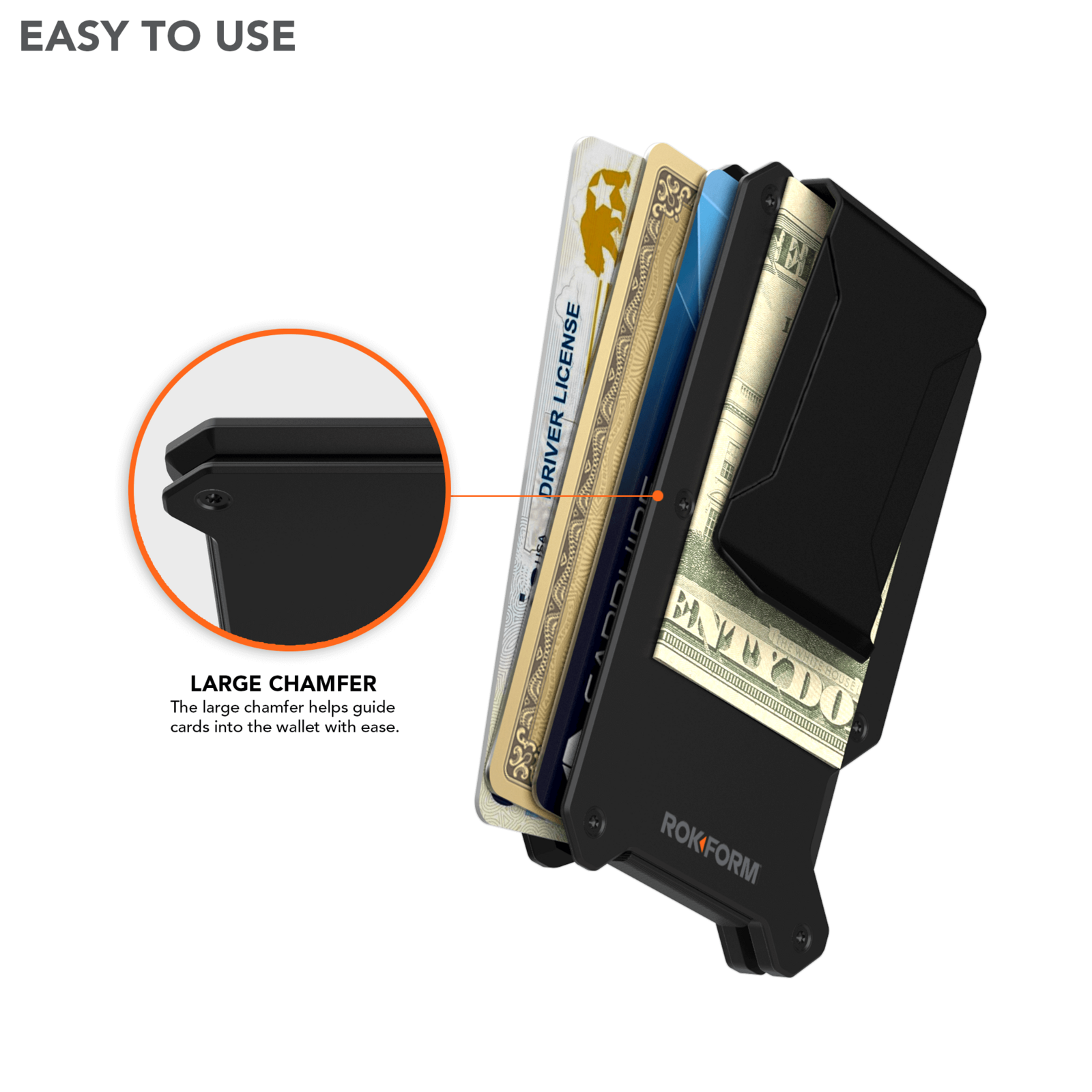 ROKFORM Aluminium Magnetic Wallet with RFID Blocking (337401) - Modest Mounts