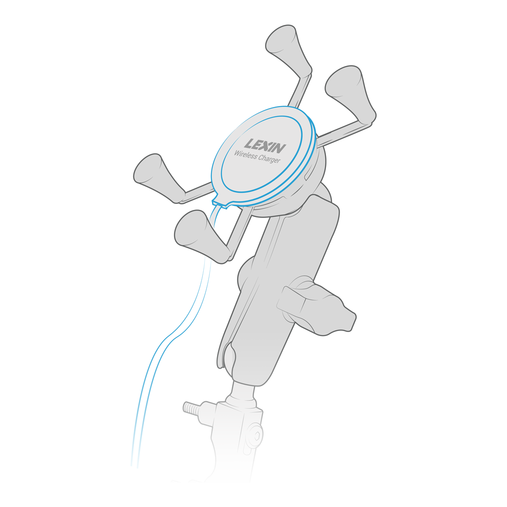 Wireless Qi X-Grip Charger Upgrade (LXWPC00001) - Modest Mounts