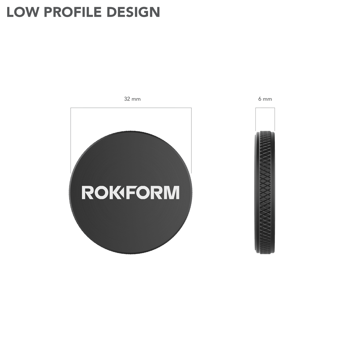 ROKFORM Low Pro Magnetic Car Dash Mount (332001P) - Modest Mounts