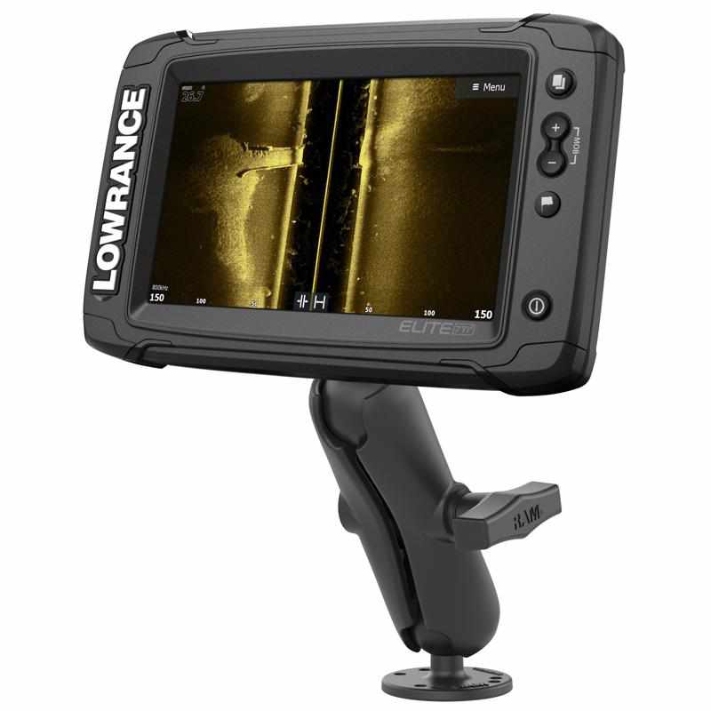 RAM 1.5" Ball Mount for Lowrance Elite-5 &amp; Elite-7 Ti2 (RAM-101-LO11) - Modest Mounts