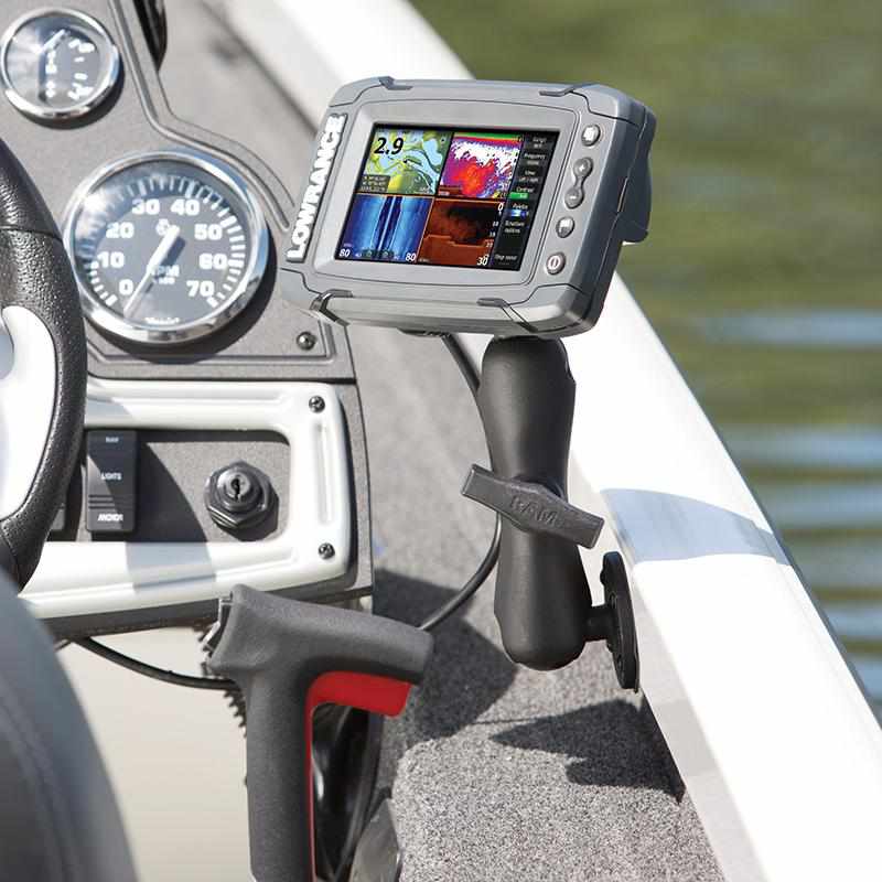 RAM 1.5" Ball Mount for Lowrance Elite-5 &amp; Elite-7 Ti2 (RAM-101-LO11) - Modest Mounts