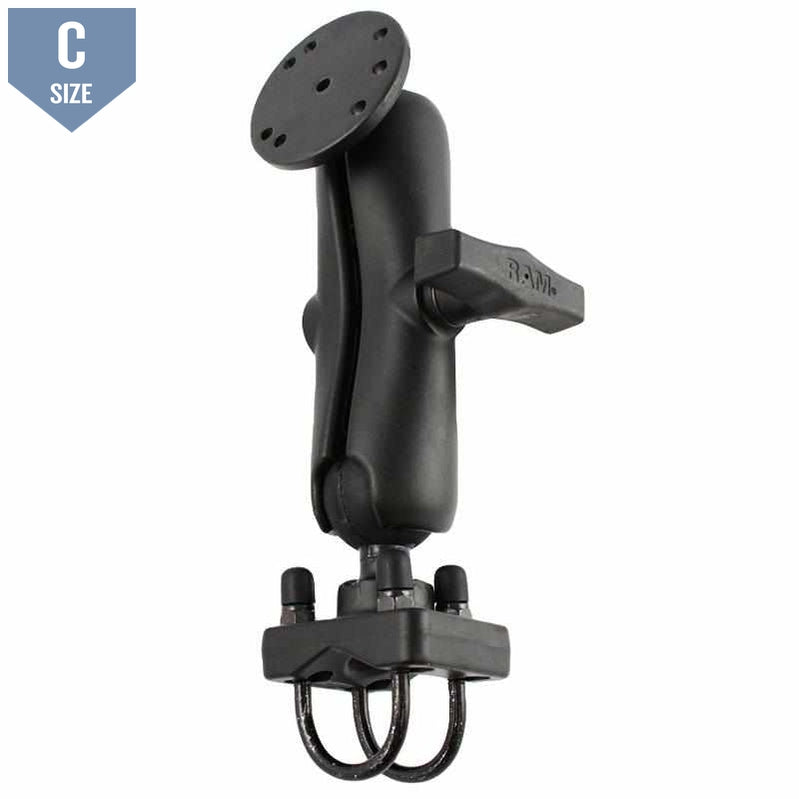 RAM Arm Base with Double U-Bolt C (RAM-101U-CA1) - Modest Mounts