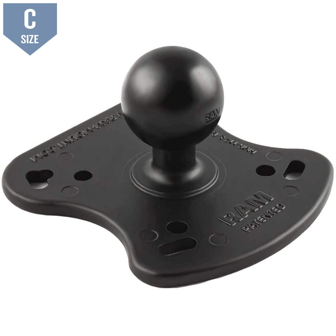 RAM Fishfinder Plate for Lowrance &amp; Humminbird C (RAM-107BU) - Modest Mounts