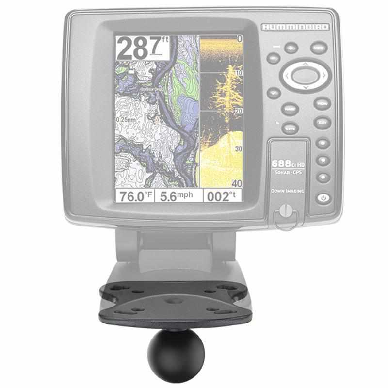 RAM Fishfinder Plate for Lowrance &amp; Humminbird C (RAM-107BU) - Modest Mounts