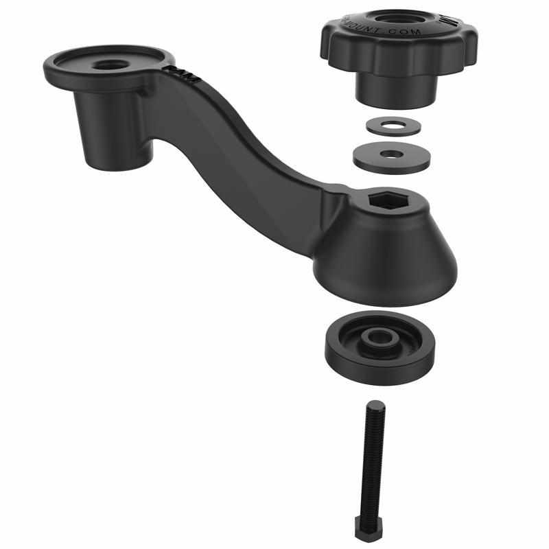 RAM 6" Curved Arm for Horizontal/Vertical Swing Mounts (RAM-109-1APU) - Modest Mounts