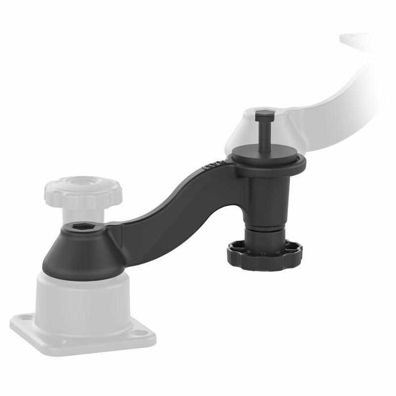 RAM 6" Curved Extension Arm for Swing Mount (RAM-109-1AU) - Modest Mounts