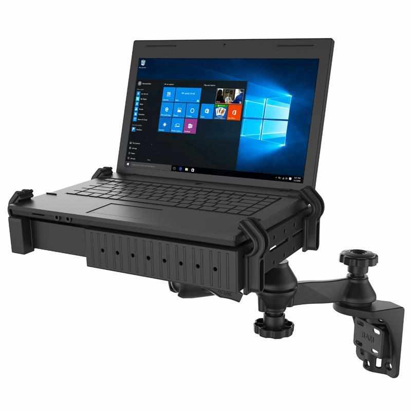 RAM Tough-Tray™ Laptop Holder &amp; Vertical Swing Mount (RAM-109V-234U) - Modest Mounts