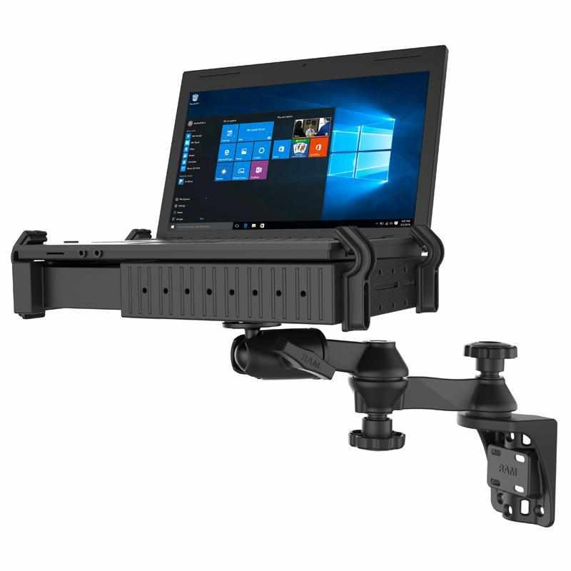 RAM Tough-Tray™ Laptop Holder &amp; Vertical Swing Mount (RAM-109V-234U) - Modest Mounts