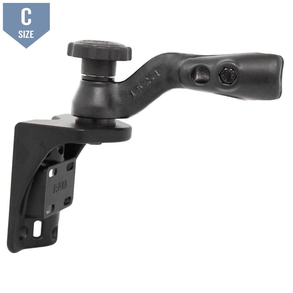 RAM 6" Vertical Swing Arm with Fixed Socket (RAM-109V-4U) - Modest Mounts