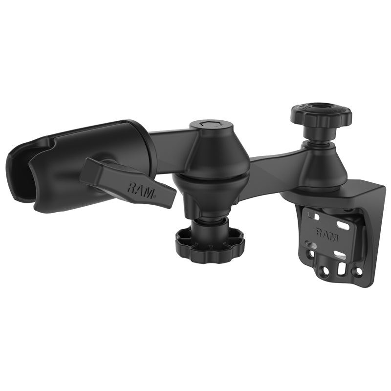RAM Vertical 12&quot; Swing Arm Mount w Swivel Socket (RAM-109VS-5NBU)