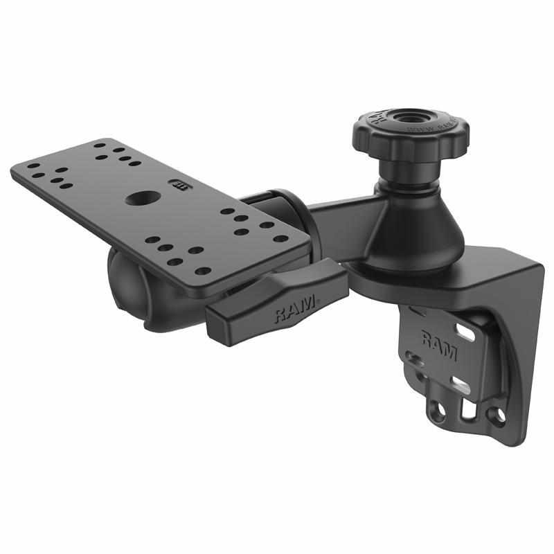 RAM 6" Vertical Swing Arm with Swivel Ball &amp; Socket (RAM-109VSB) - Modest Mounts
