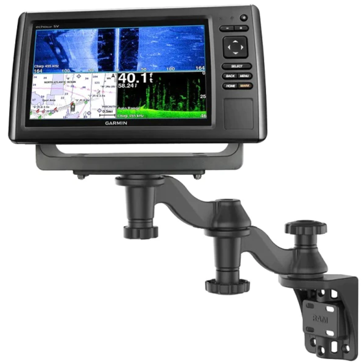 RAM 12" Vertical Swing Arm for Fishfinders (RAM-109V-1U)