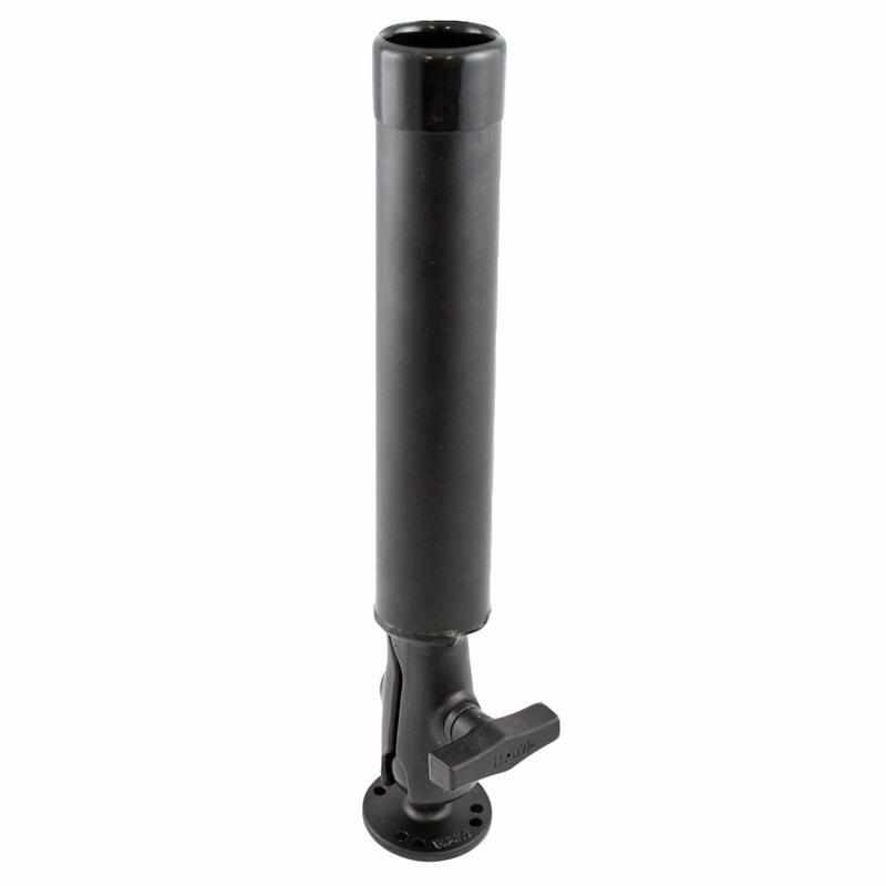 RAM-TUBE™ Fishing Rod Holder with Round Base (RAM-119) - Modest Mounts