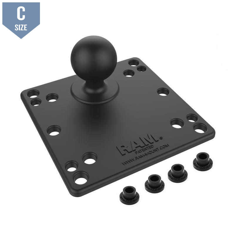 RAM 100x100mm VESA Plate with C Ball (RAM-246U) - Modest Mounts