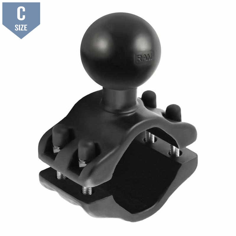 RAM 2 - 2.5" Rail Clamp with C Size Ball (RAM-271U-2) - Modest Mounts